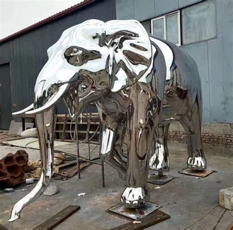 sheet metal elephant|elephant metal figurines.